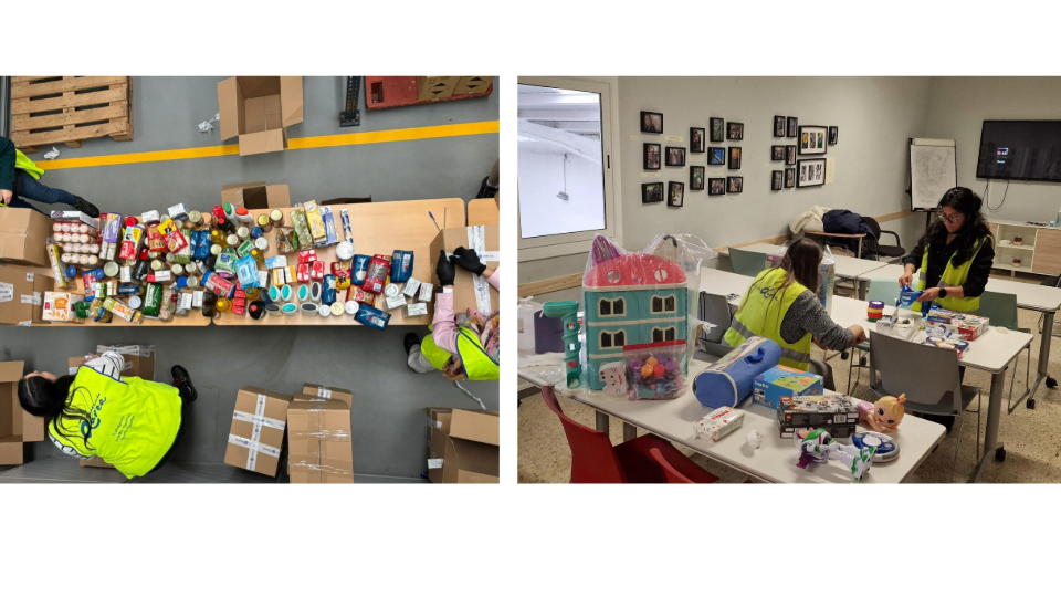 OBS y Fundación Áurea Recogida de alimentos solidaria RSC