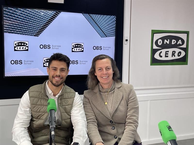 Alejandro de Frías de Danone y la nuestra decana Casilda Güell Encuentro Directivo con Alejandro de Frías de Danone