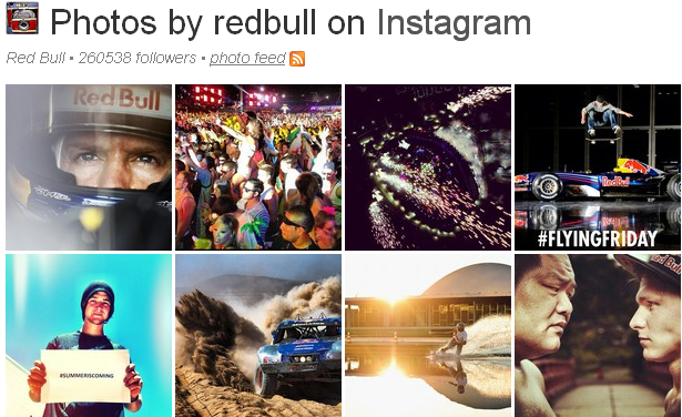 Fotos de RedBull en Instagram