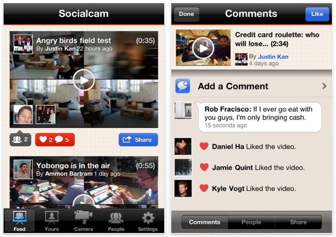 SocialCam, la red social para compartir vídeos