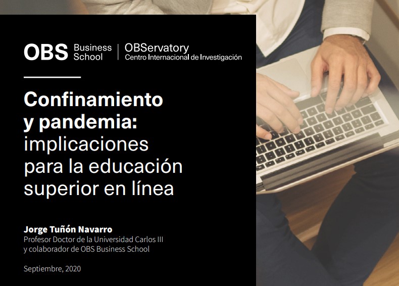 Portada informe OBS Business School - Confinamiento y la educación superior