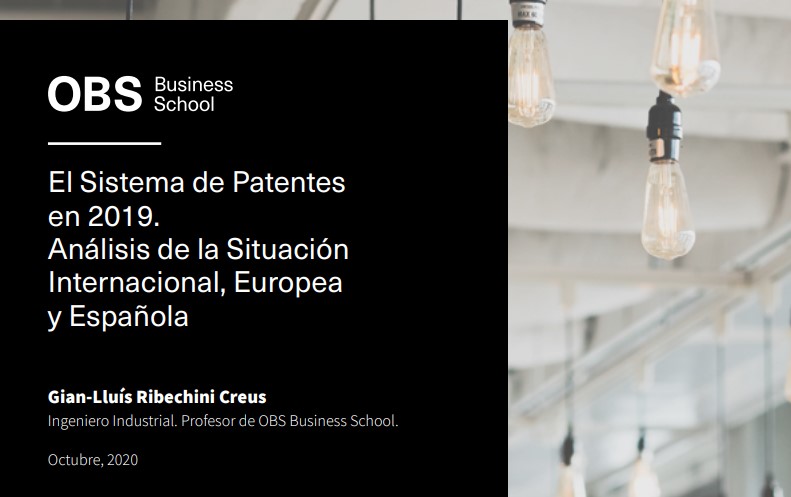 Portada informe OBS Business School - Sistema de patentes