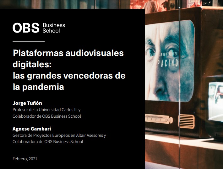Portada informe OBS Business School - Sector Audiovisual