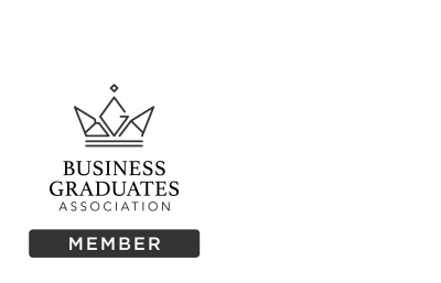 Logo BGA de AMBA Logo BGA de AMBA, membresía obtenida por OBS Business School