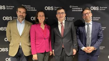 Casilda Güell invitó a Alberto Valls a nuestro Alumni Day España, y les acompañaron miembros del claustro de OBS