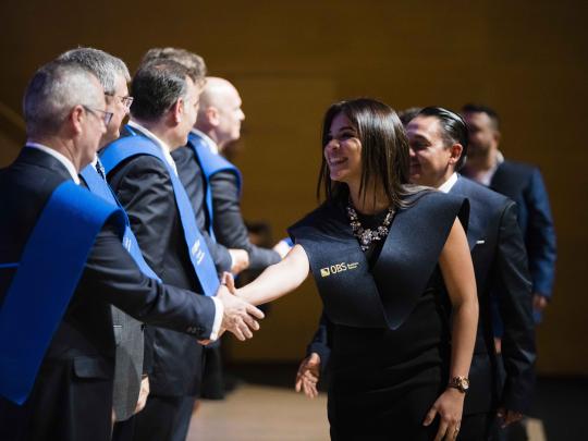 Alumnos de OBS Business School en la Ceremonia de Graduación 2018 de OBS Business School