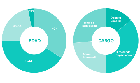 Gráficos del Perfil del Estudiante del Máster en Industria 4.0 e Implementación Tecnológica