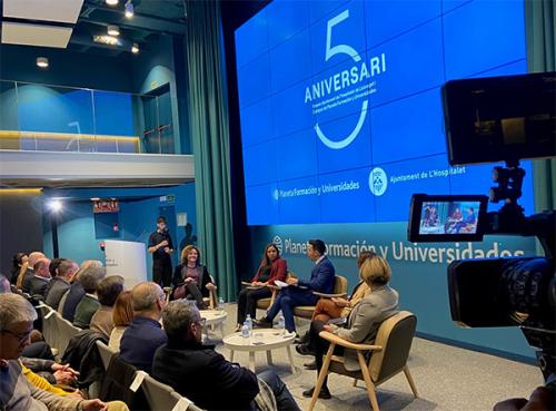 Acto de celebración del 5º Aniversario de las Becas Ajuntament de l'Hospitalet y Campus PFU