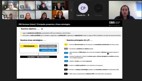 OBS celebra el Claustro General Docente anual con 74 asistentes de todos los programas de la escuela