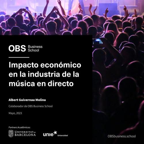 Informe OBS Impacto económico en la industria de la música en directo