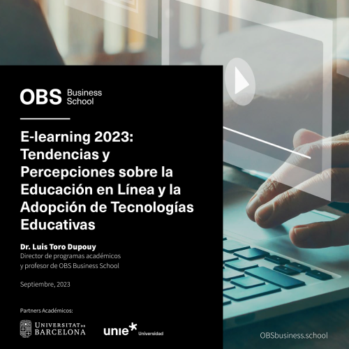 Portada Informe E-Learning 2023